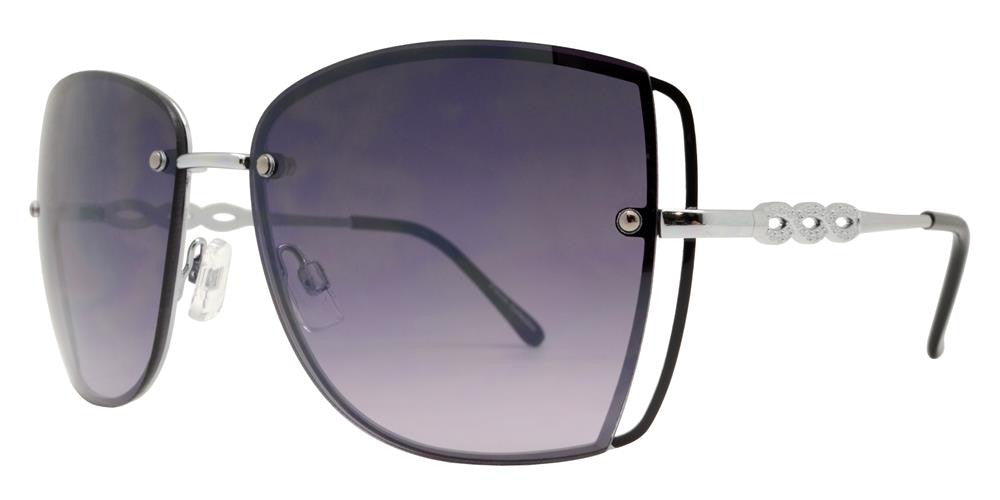 FC 6327 - Rimless Butterfly Women Fashion Metal Sunglasses