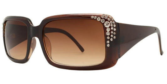 7374 - Chunky Square Women's Sunglasses with Rhinestones