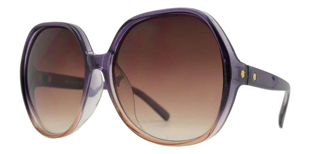 7990 - Large Oval Plastic Sunglasses