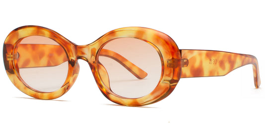 9035 - Round Fashion Plastic Sunglasses