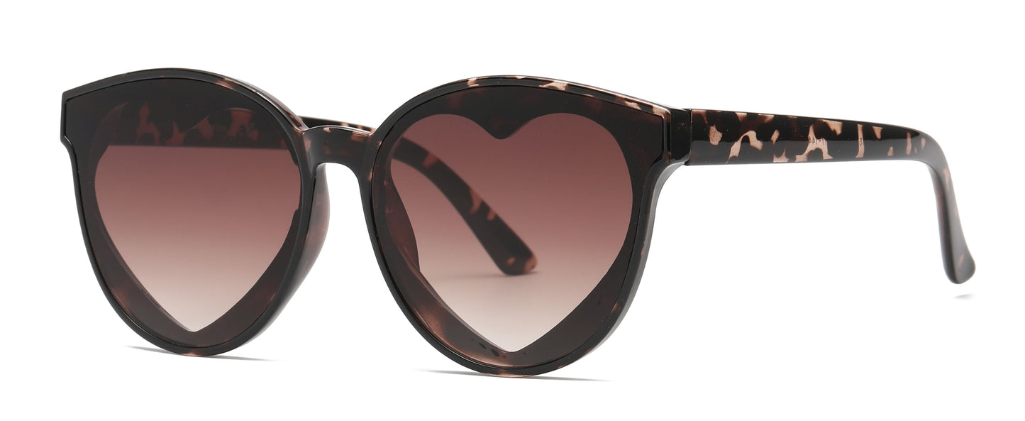 FC 5818 - Heart Plastic Sunglasses