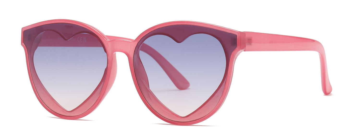 FC 5818 - Heart Plastic Sunglasses