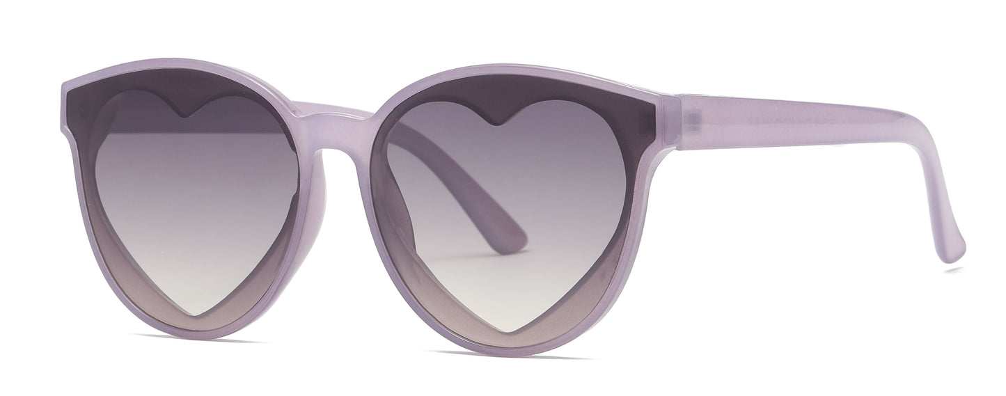 FC 5818 - Heart Plastic Sunglasses