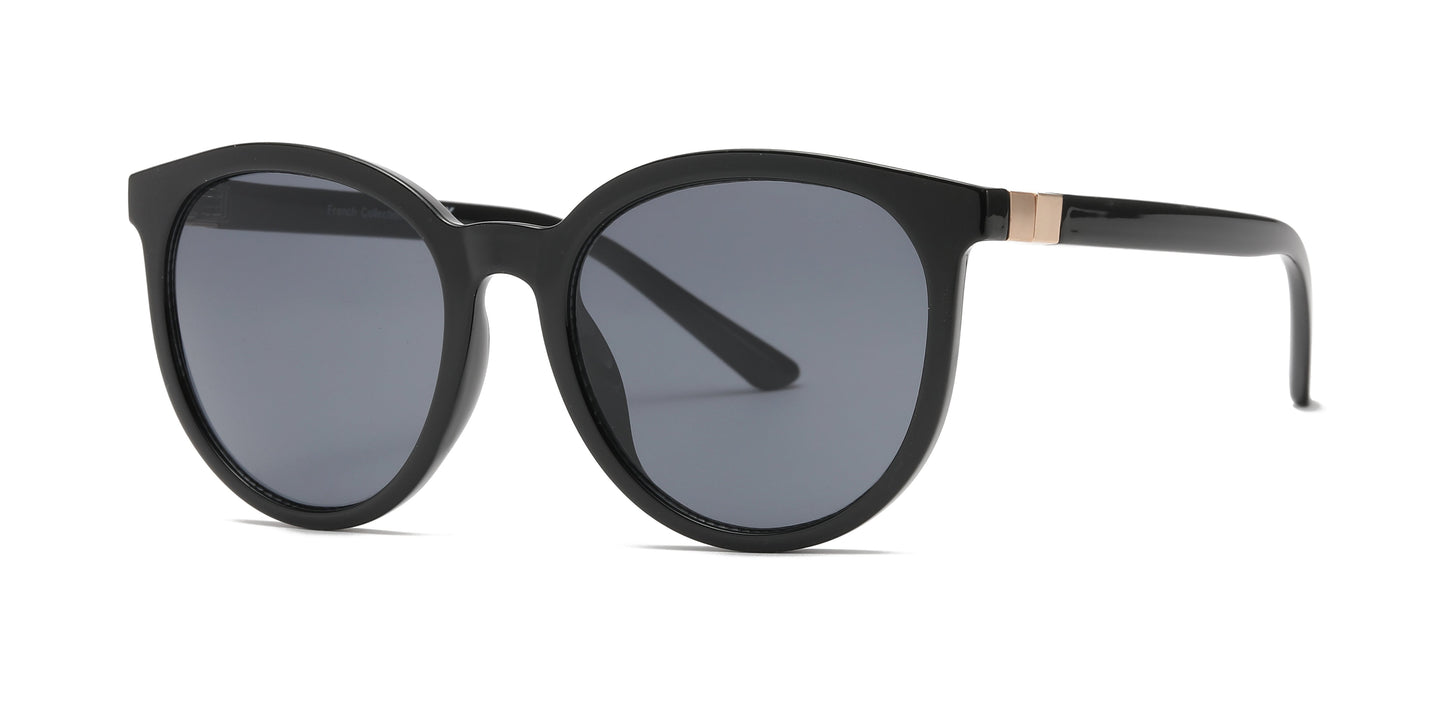 FC 5829 - Round Horn Rimmed Plastic Sunglasses