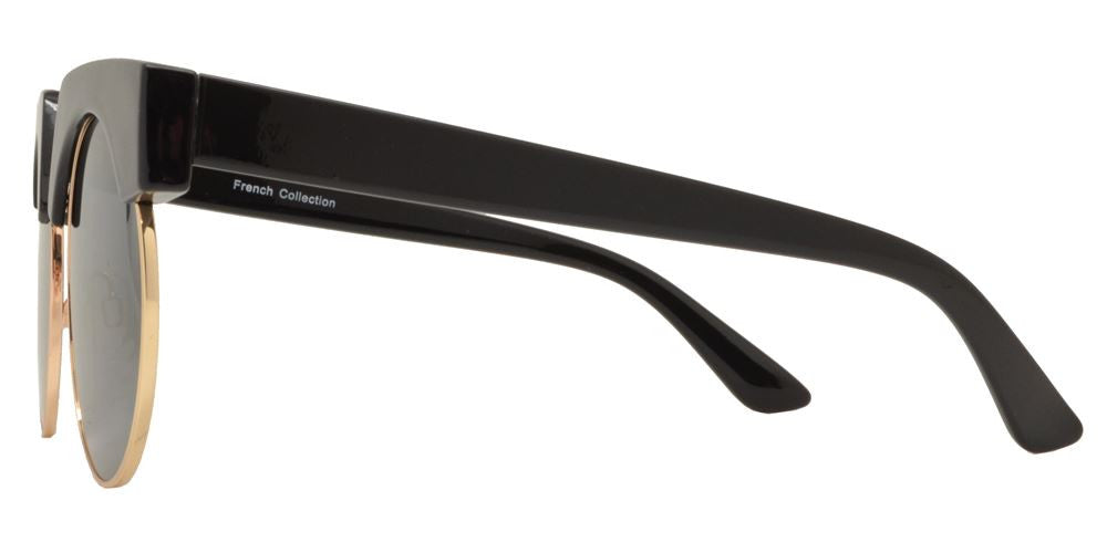 FC 6363 - Extreme Horn Rimmed Round Plastic Sunglasses