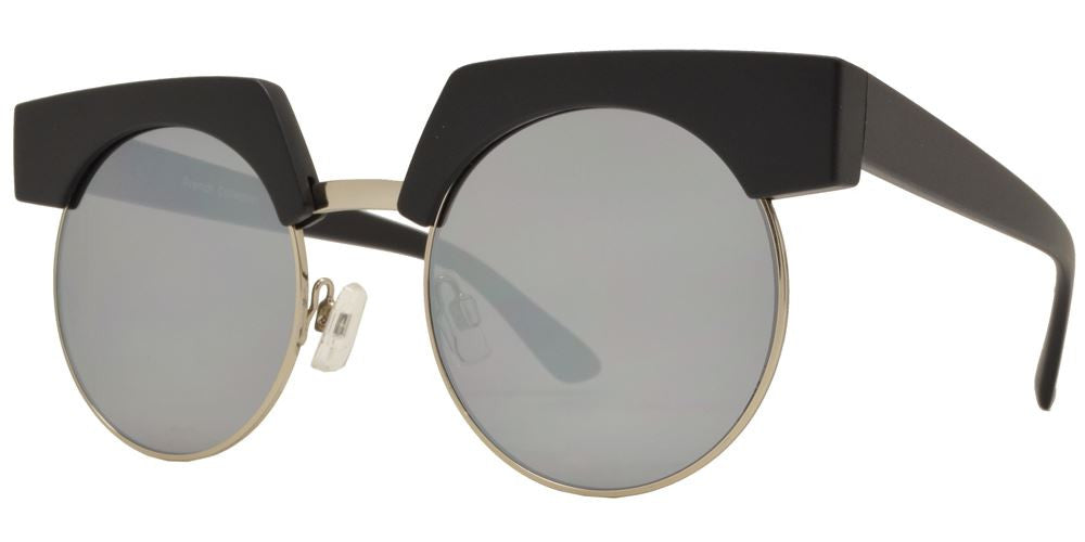 FC 6363 - Extreme Horn Rimmed Round Plastic Sunglasses